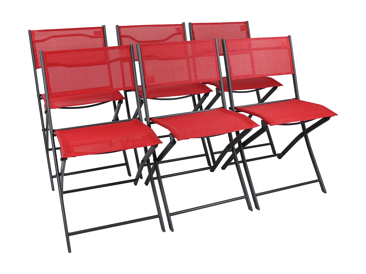 Garden chair Sumila Red H. 79 x W. 45 x D. 46 cm