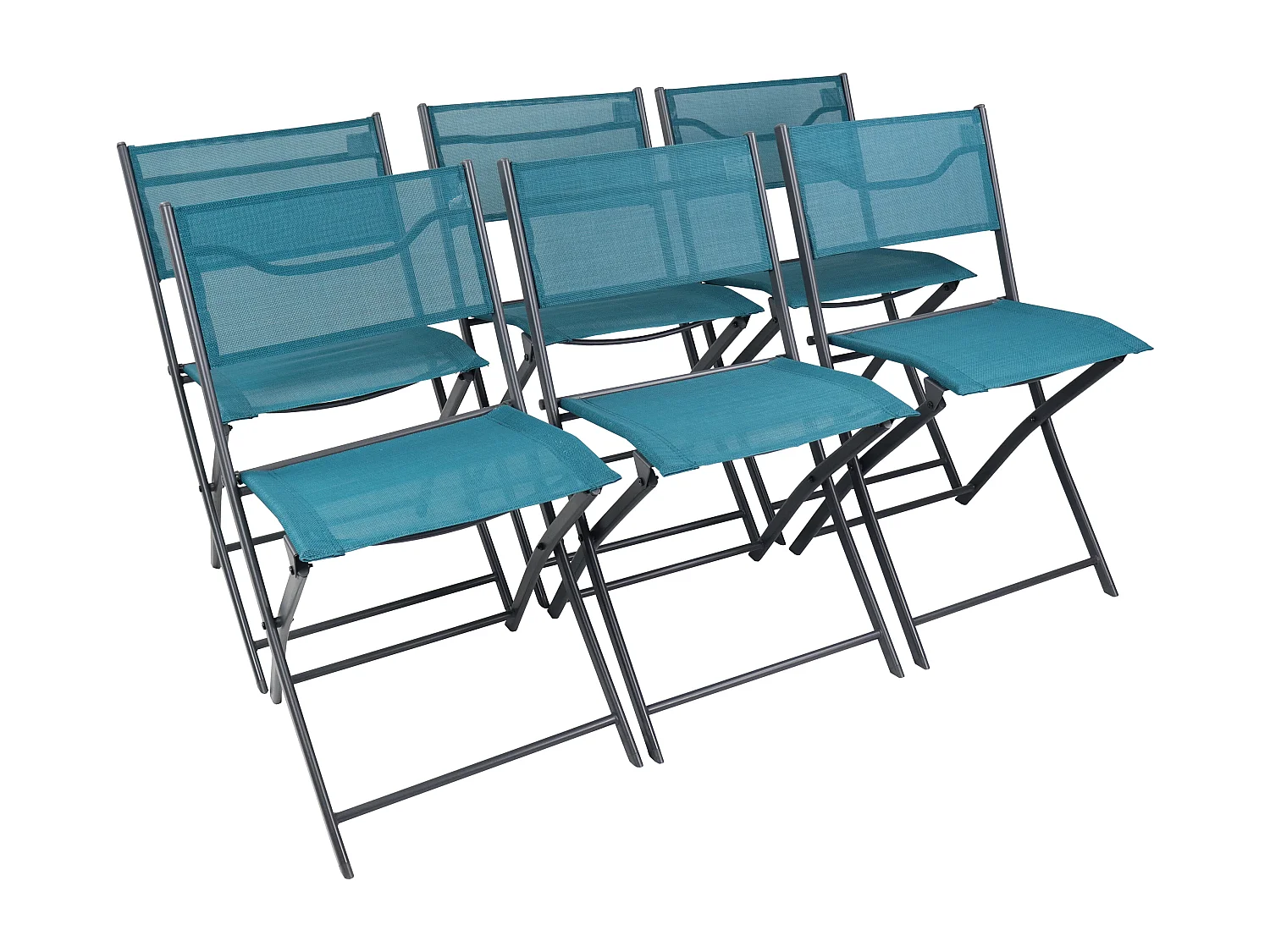 Garden chair Sumila Turquoise H. 79 x W. 45 x D. 46 cm