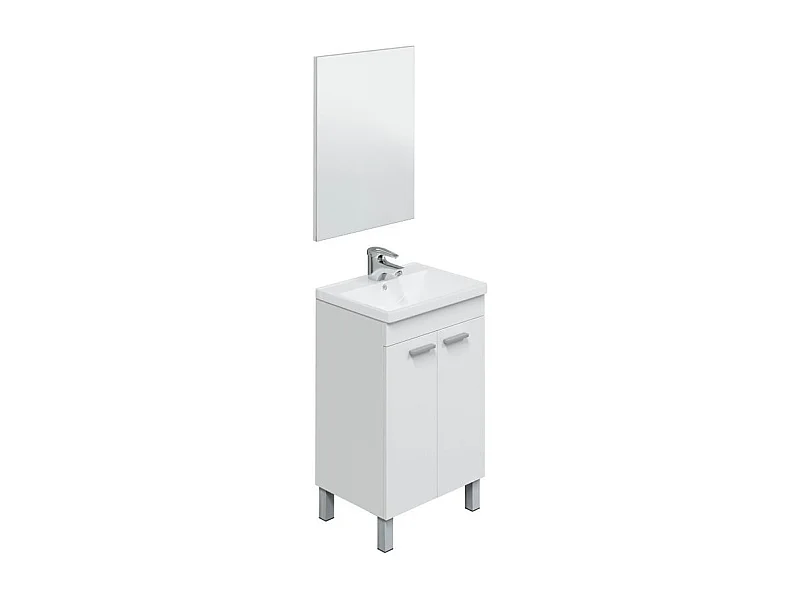 Mueble de baño con lavabo y espejo Koncept