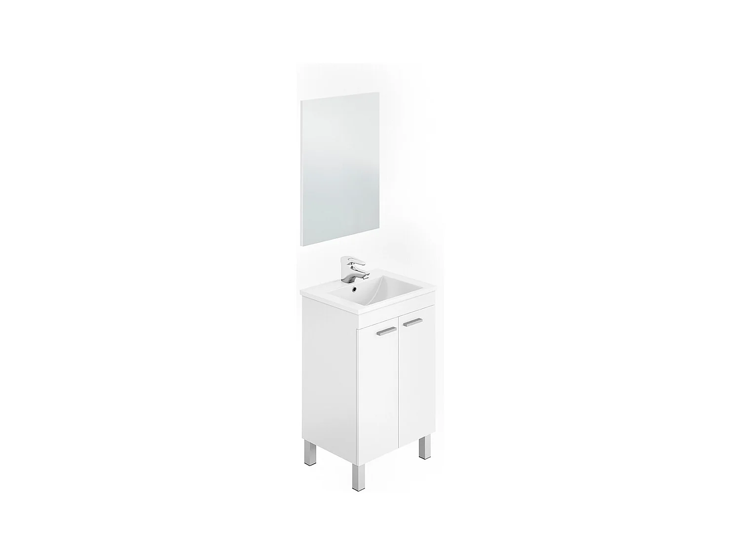 Mueble de baño con lavabo y espejo Koncept