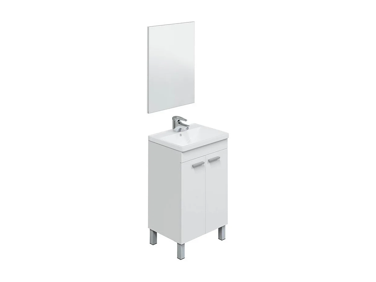 Mueble de baño con lavabo y espejo Koncept