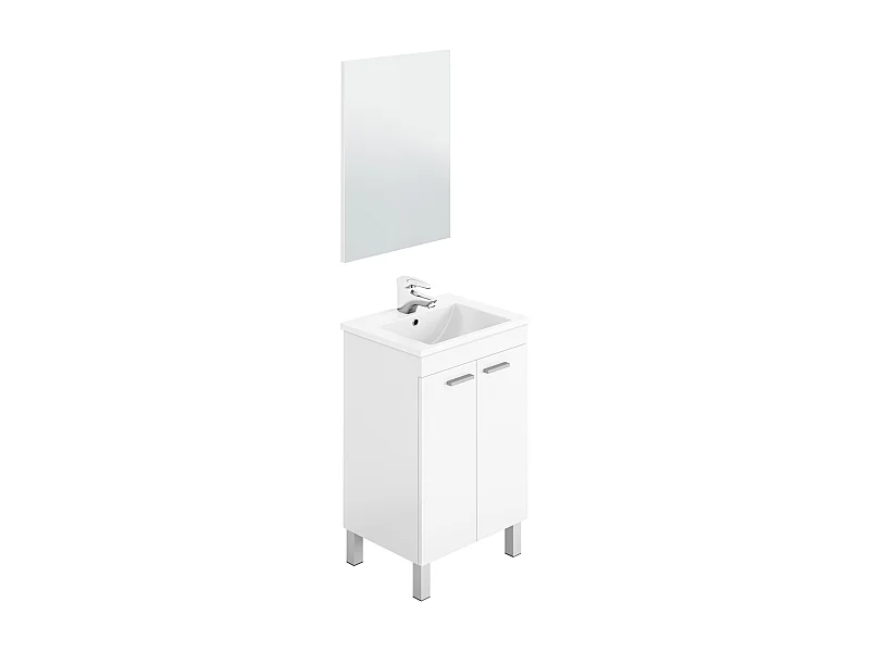 Mueble de baño con lavabo y espejo Koncept