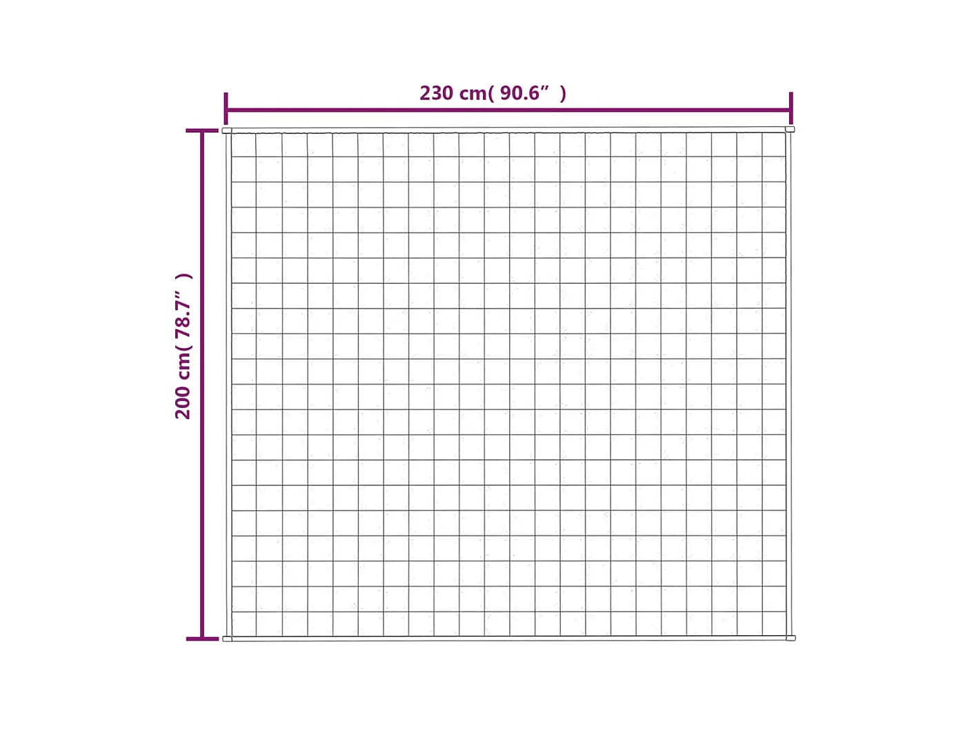 Couverture lestée Crème clair 200x230 9 kg Tissu
