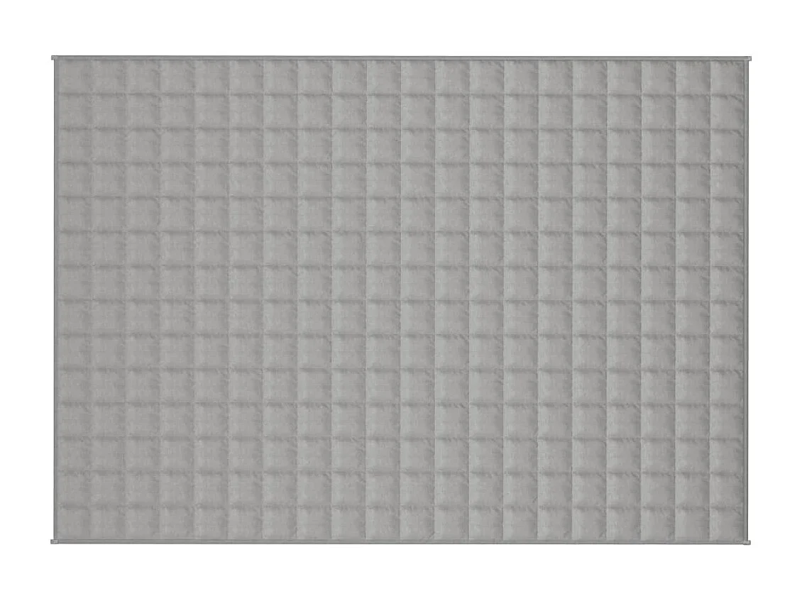 Couverture lestée Gris 140x200 10 kg Tissu