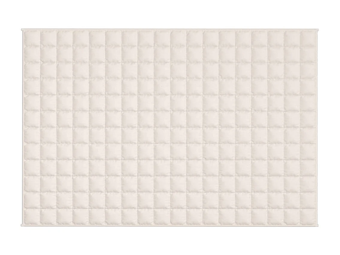 Couverture lestée Crème clair 122x183 9 kg Tissu