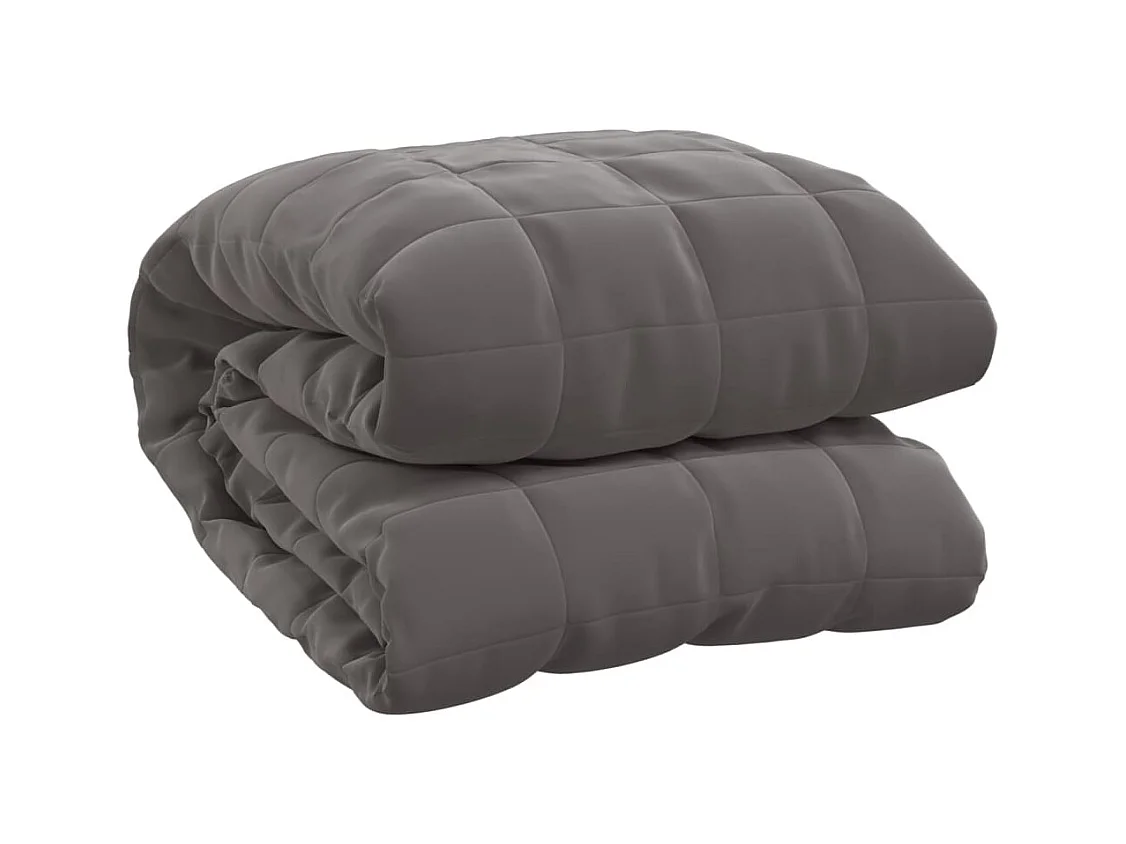 Couverture lestée Gris 220x235 11 kg Tissu