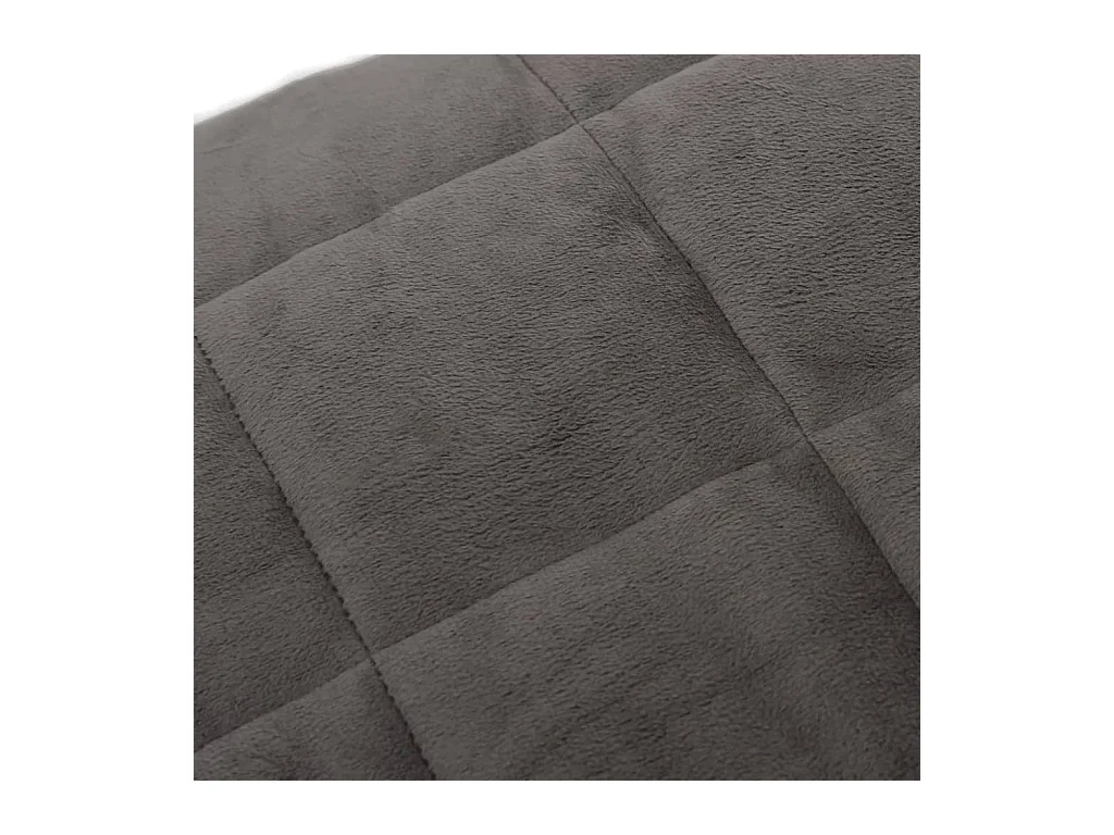 Couverture lestée Gris 220x235 11 kg Tissu