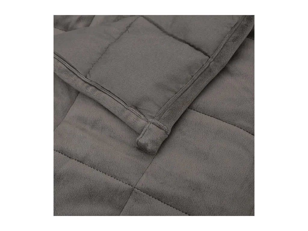 Couverture lestée Gris 220x235 11 kg Tissu