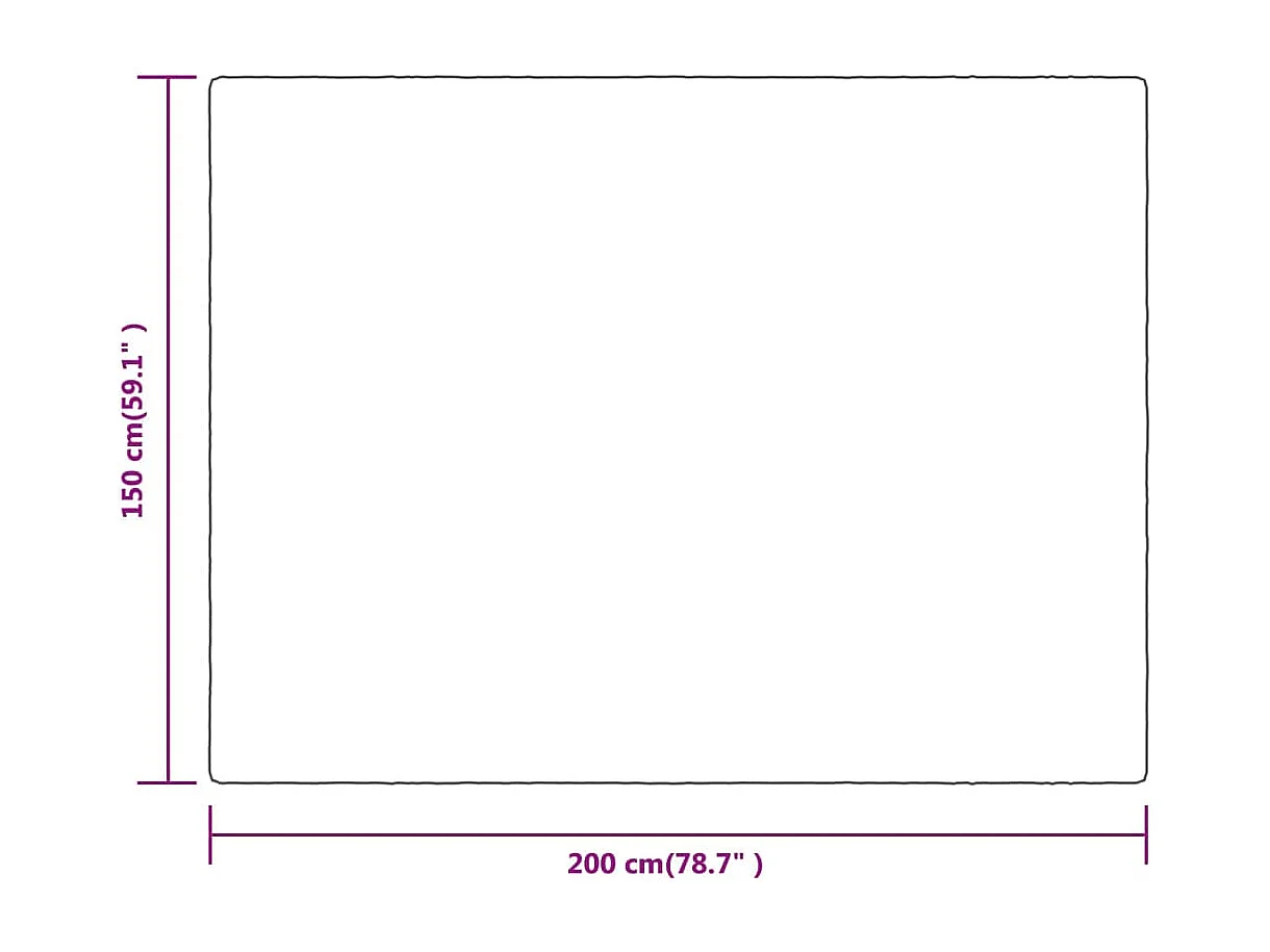 Couverture crème 150x200 polyester