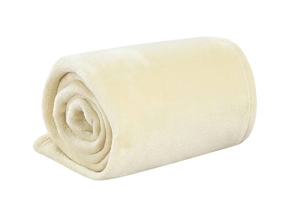 Couverture crème 150x200 polyester