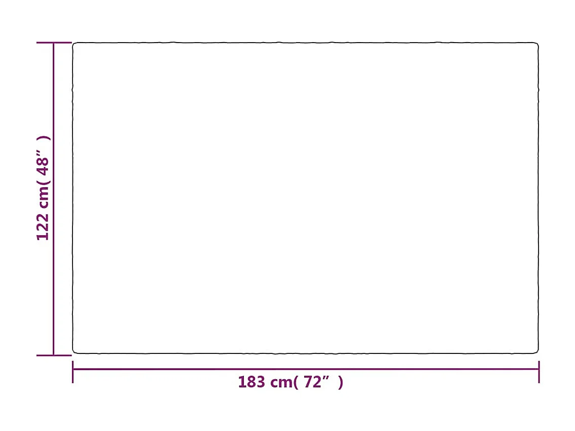 vidaXL Manta con peso con funda tela gris 122x183 cm 9 kg