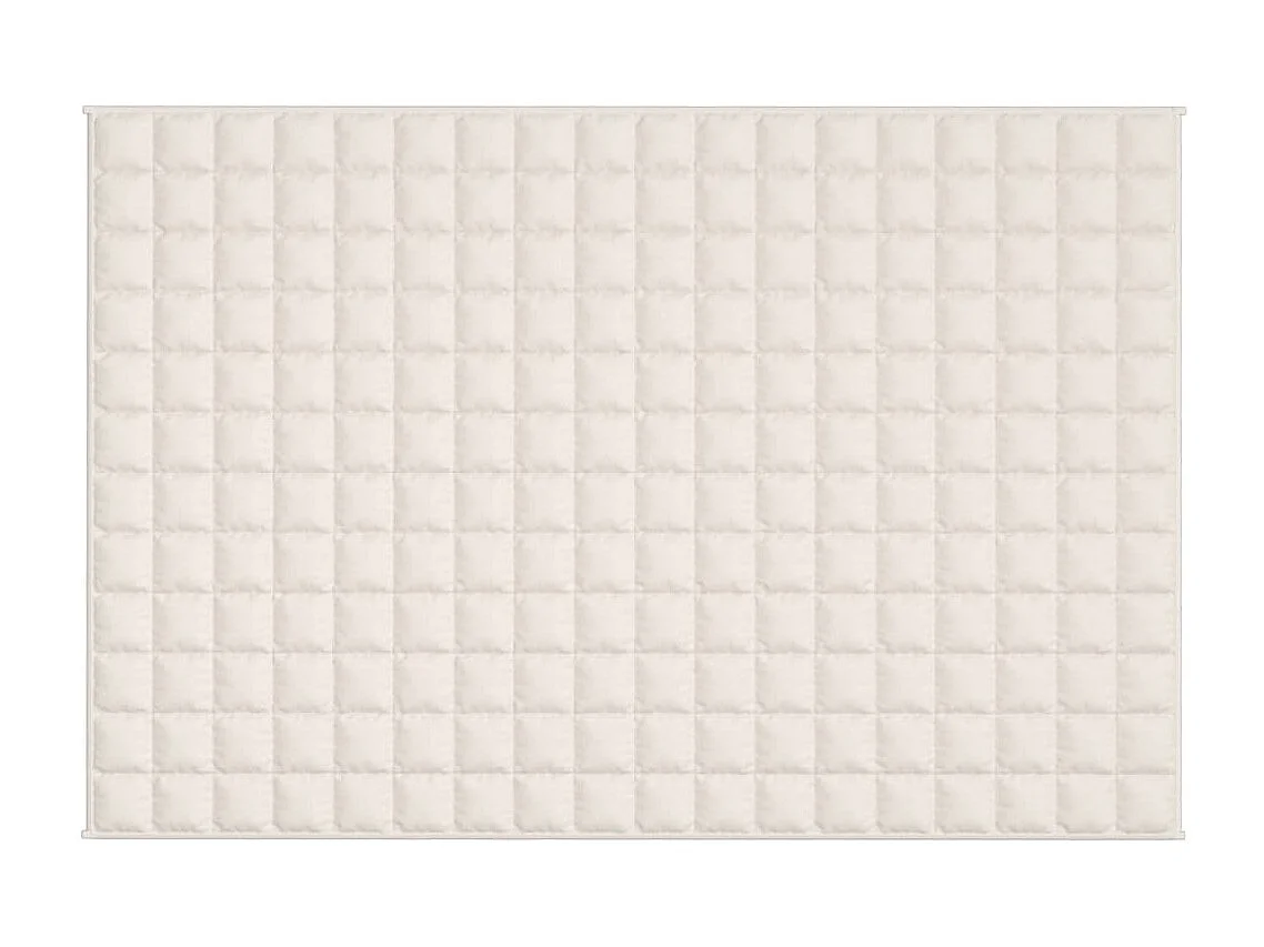 Couverture lestée Crème clair 120x180 9 kg Tissu