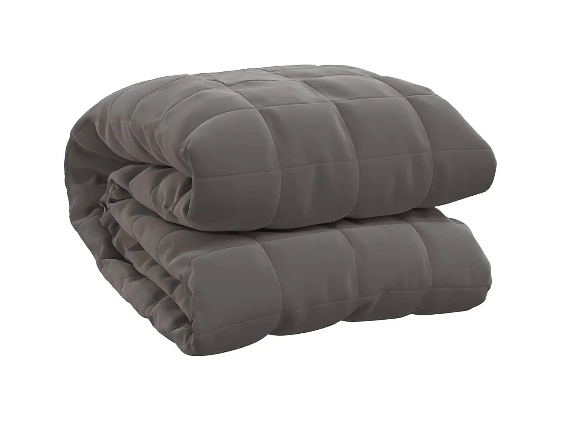 Couverture lestée Gris 220x240 15 kg Tissu