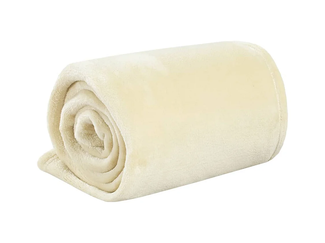 Couverture crème 130x170 polyester