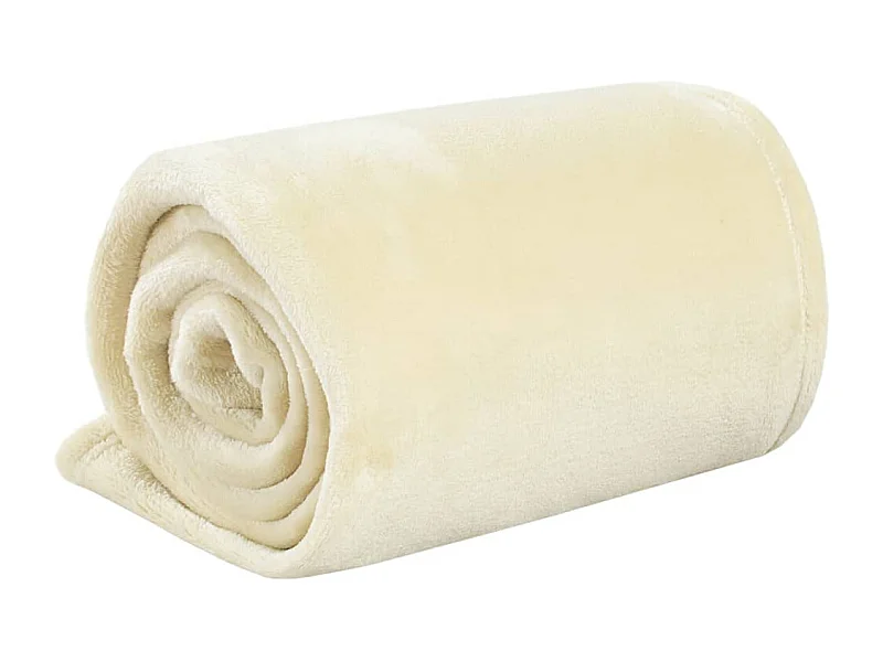 Couverture crème 130x170 polyester