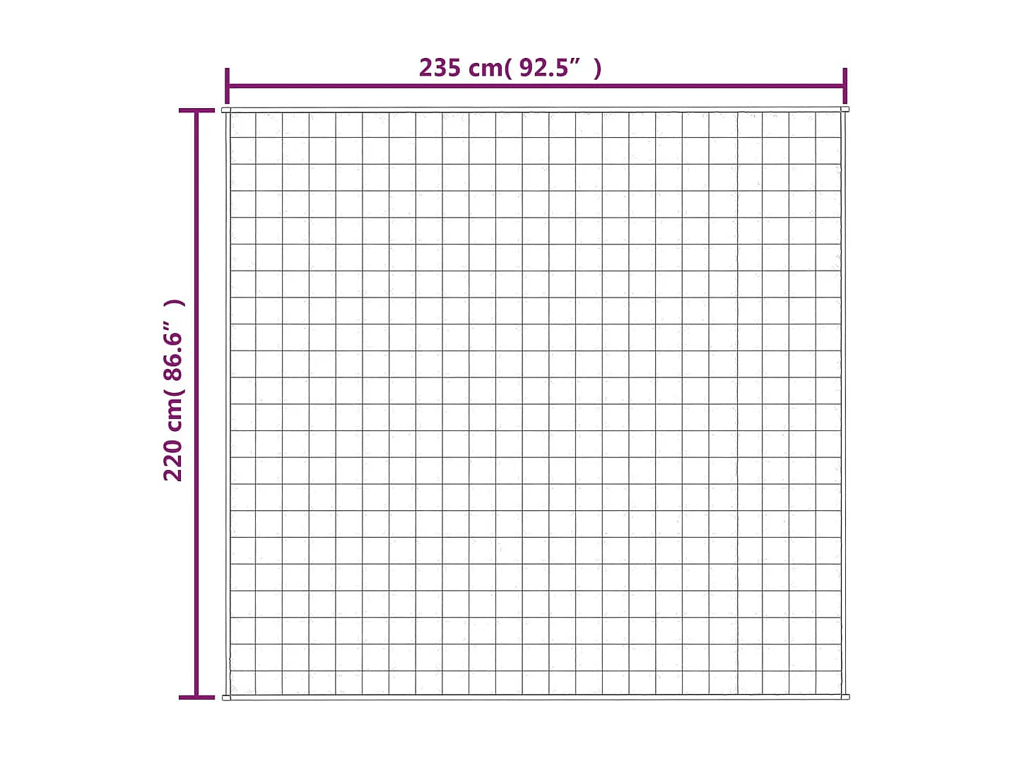 Couverture lestée Crème clair 220x235 15 kg Tissu