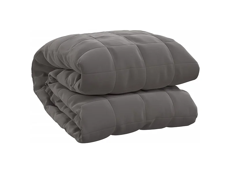 Couverture lestée Gris 155x220 11 kg Tissu