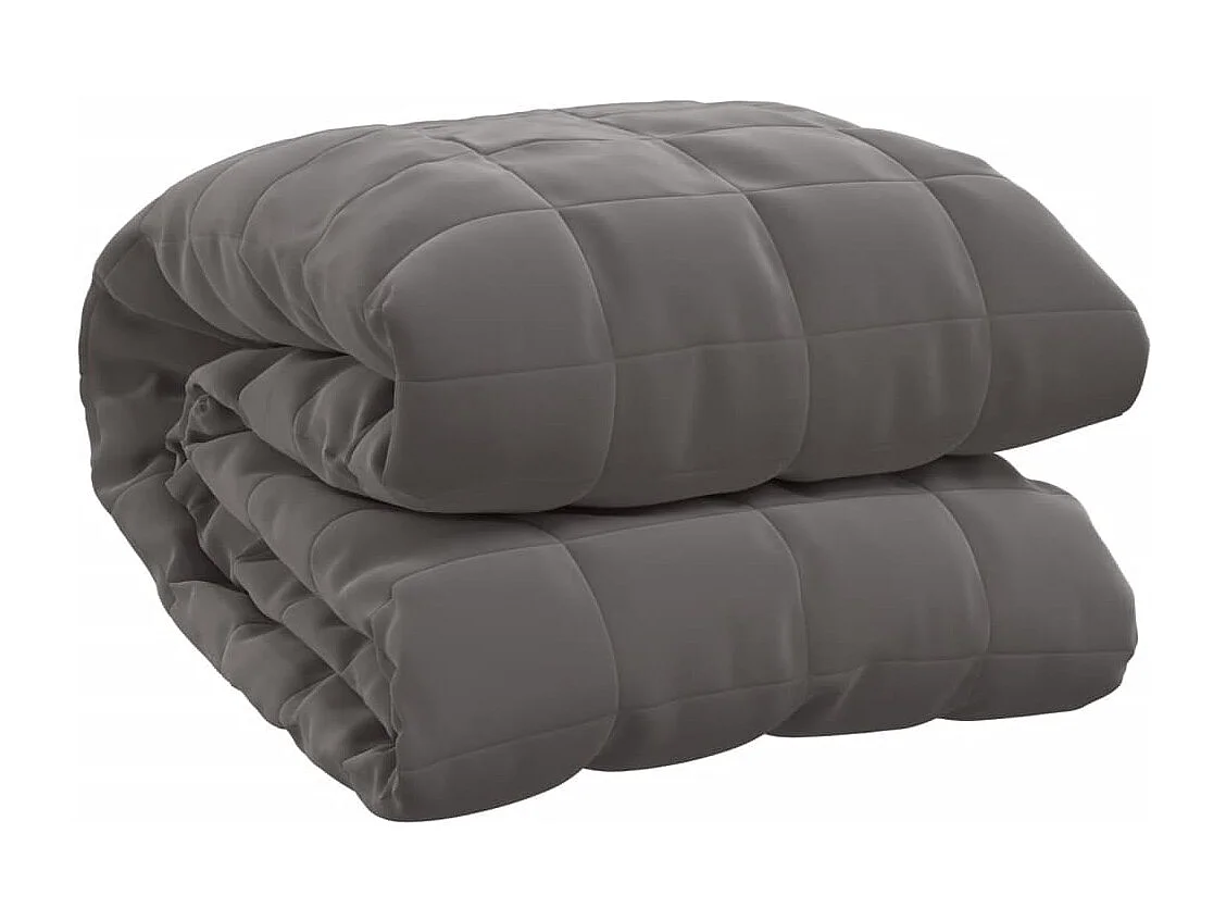 Couverture lestée Gris 155x220 11 kg Tissu