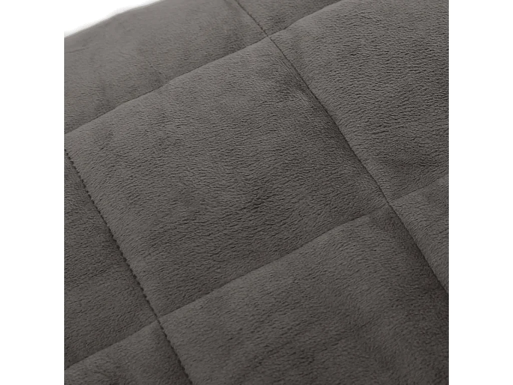 Couverture lestée Gris 155x220 11 kg Tissu