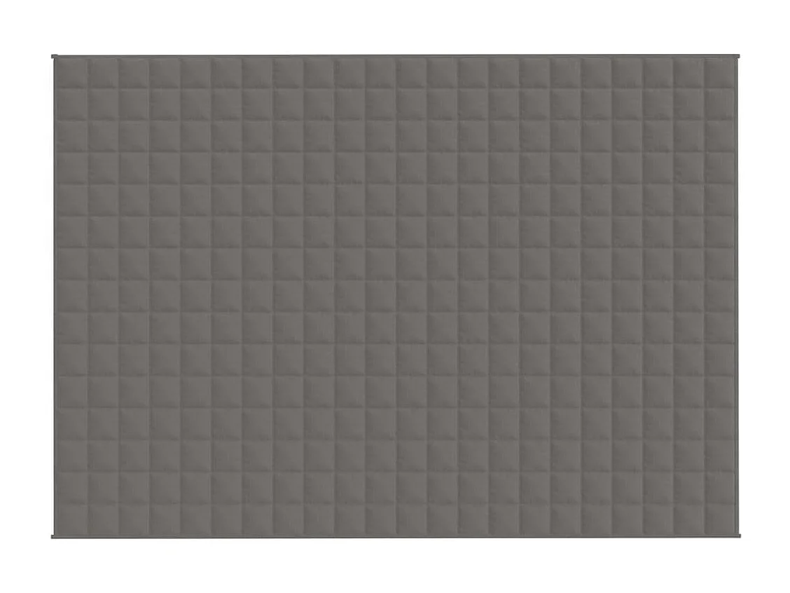 Couverture lestée Gris 155x220 7 kg Tissu