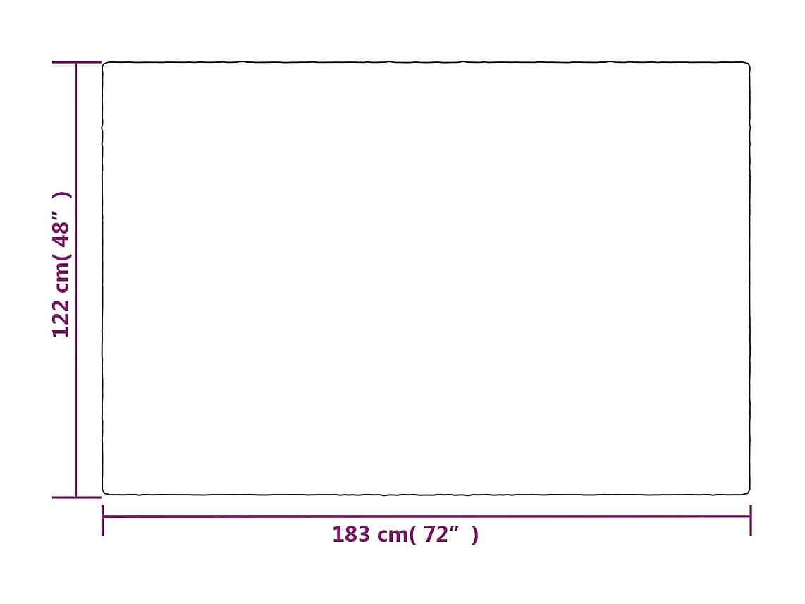 Couverture lestée avec housse Gris 122x183 5 kg Tissu
