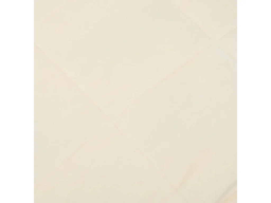 Couverture lestée Crème clair 135x200 10 kg Tissu