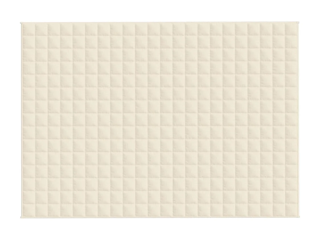 Couverture lestée Crème clair 155x220 11 kg Tissu