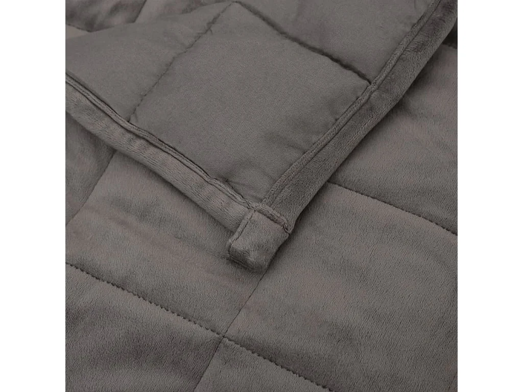 Couverture lestée Gris 140x200 10 kg Tissu