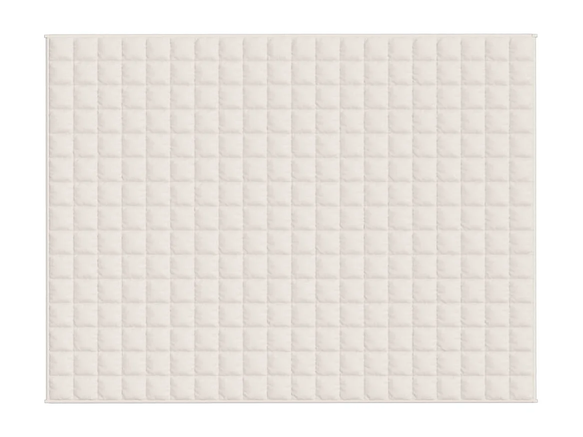Couverture lestée Crème clair 152x203 7 kg Tissu