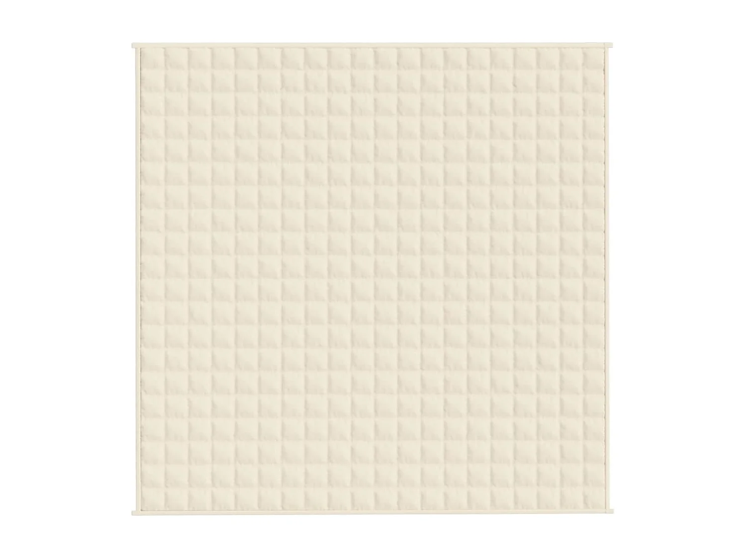 Couverture lestée Crème clair 200x200 9 kg Tissu