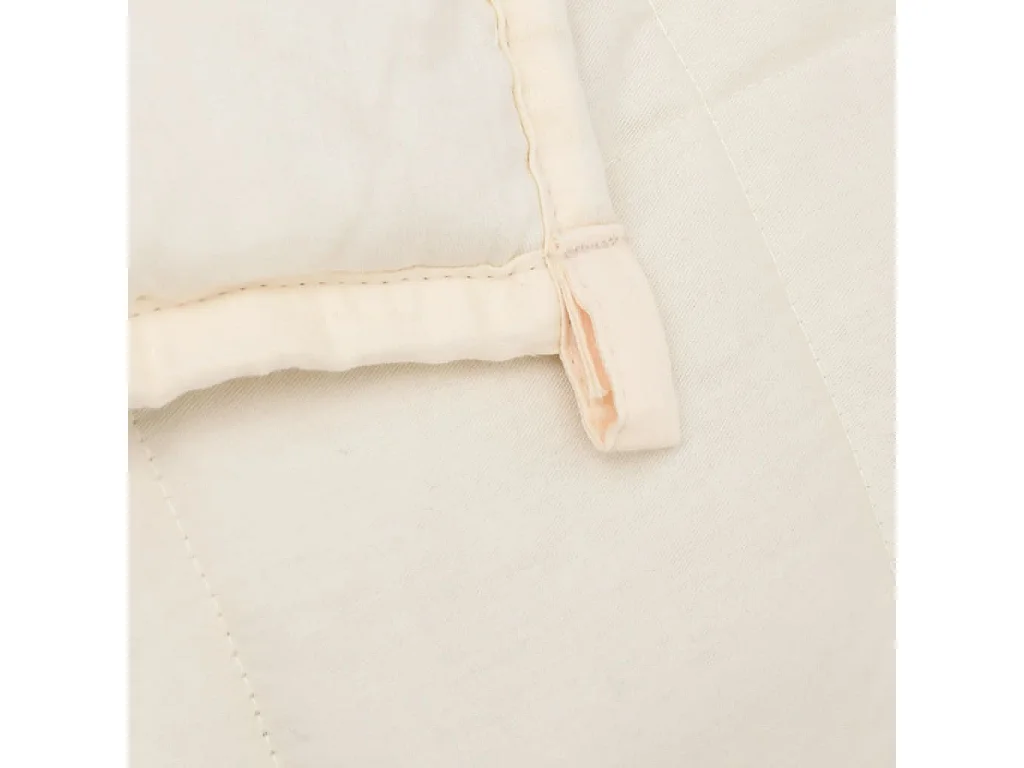 Couverture lestée Crème clair 220x235 15 kg Tissu