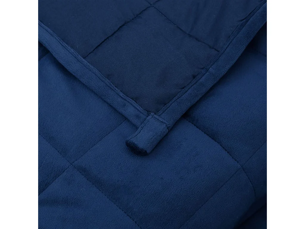 Couverture lestée Bleu 155x220 7 kg Tissu