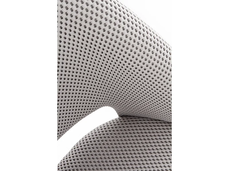 Pacote de 4 cadeiras estofadas em favo de mel cinzento com pés em madeira de hevea natural