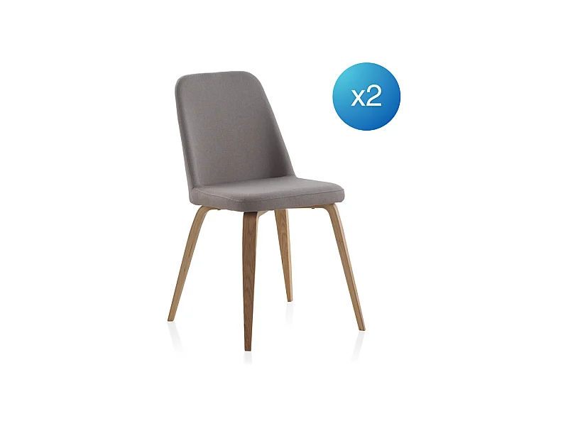 2er-Set Polstersessel grauer Samt, schwarze Metallbeine