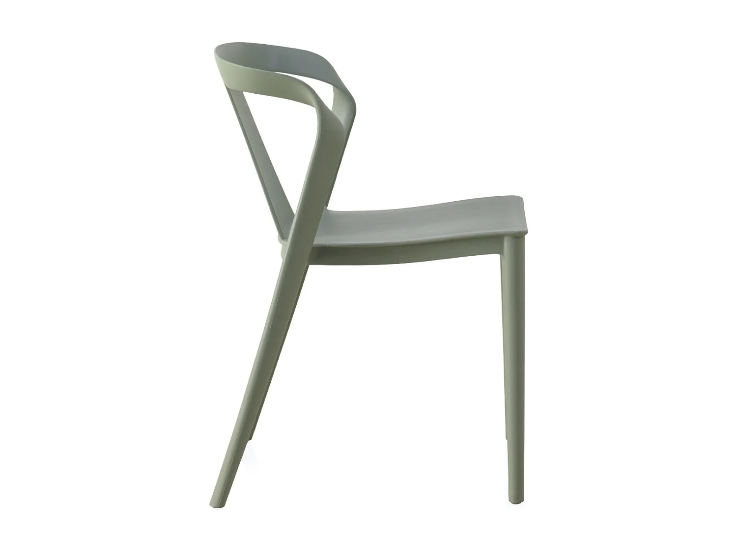 Lot de 4 chaises en PP pistache