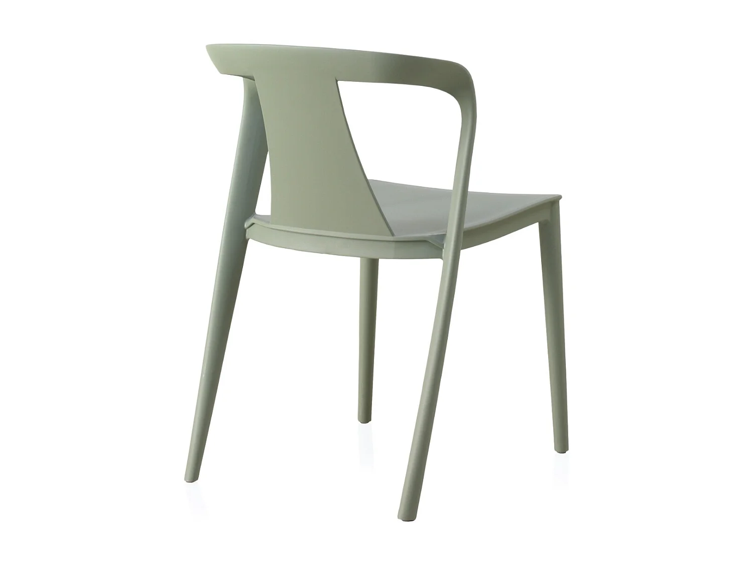 Lot de 4 chaises en PP pistache