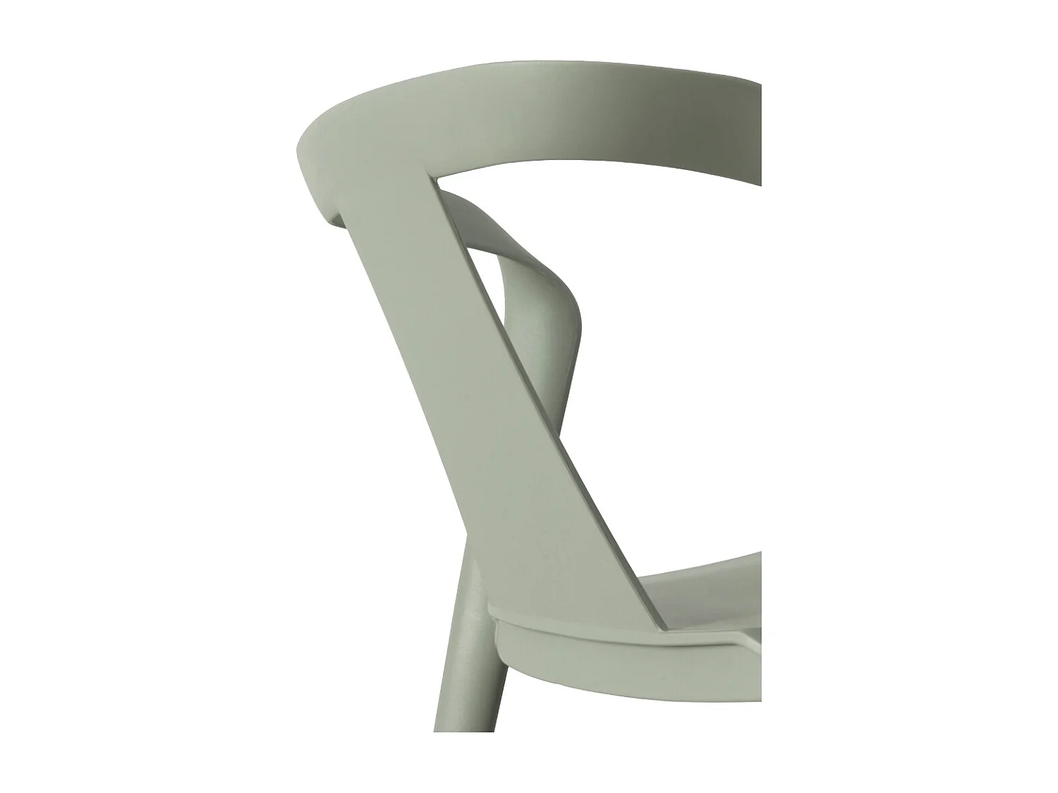 Lot de 4 chaises en PP pistache