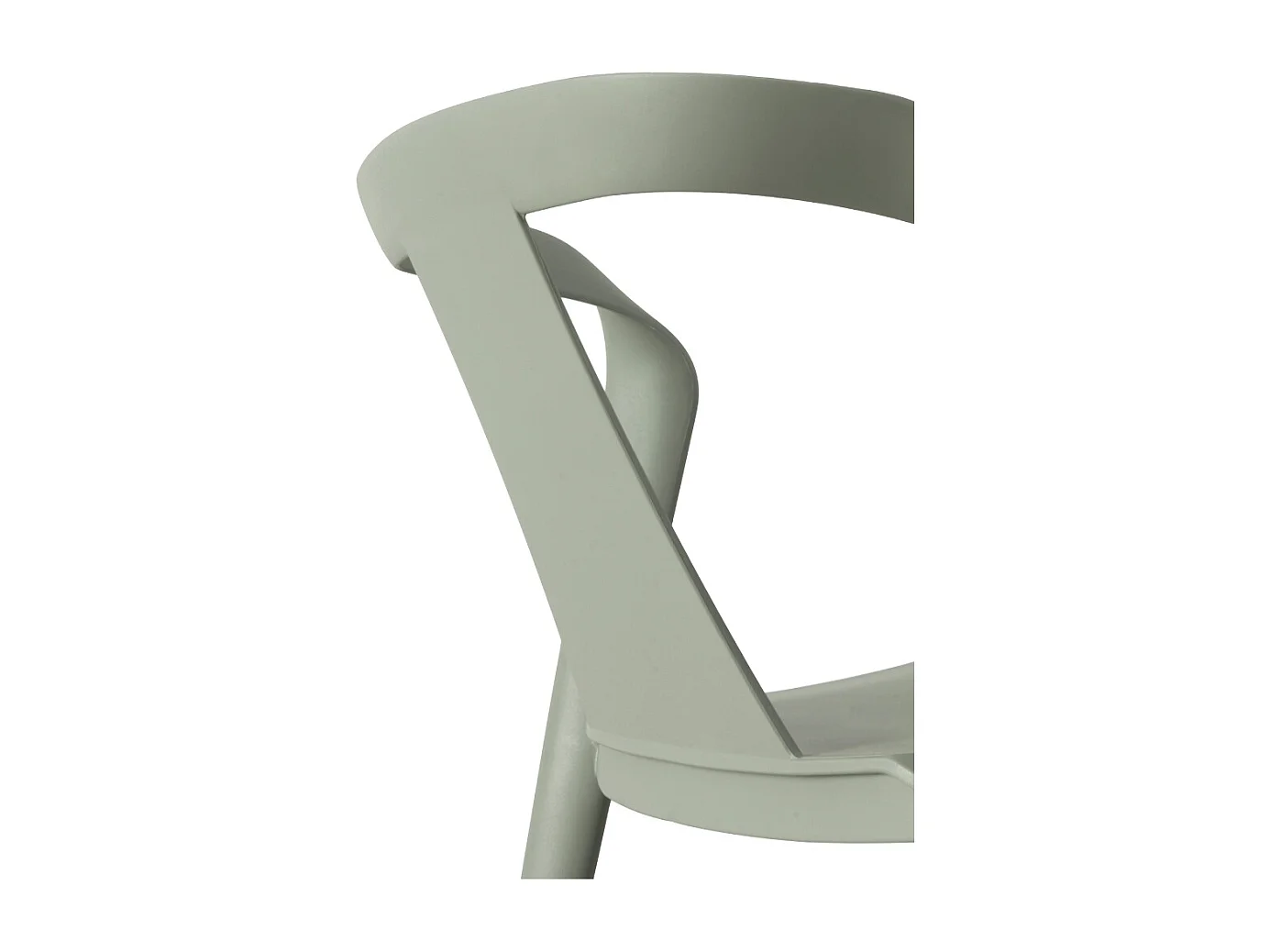 Lot de 4 chaises en PP pistache