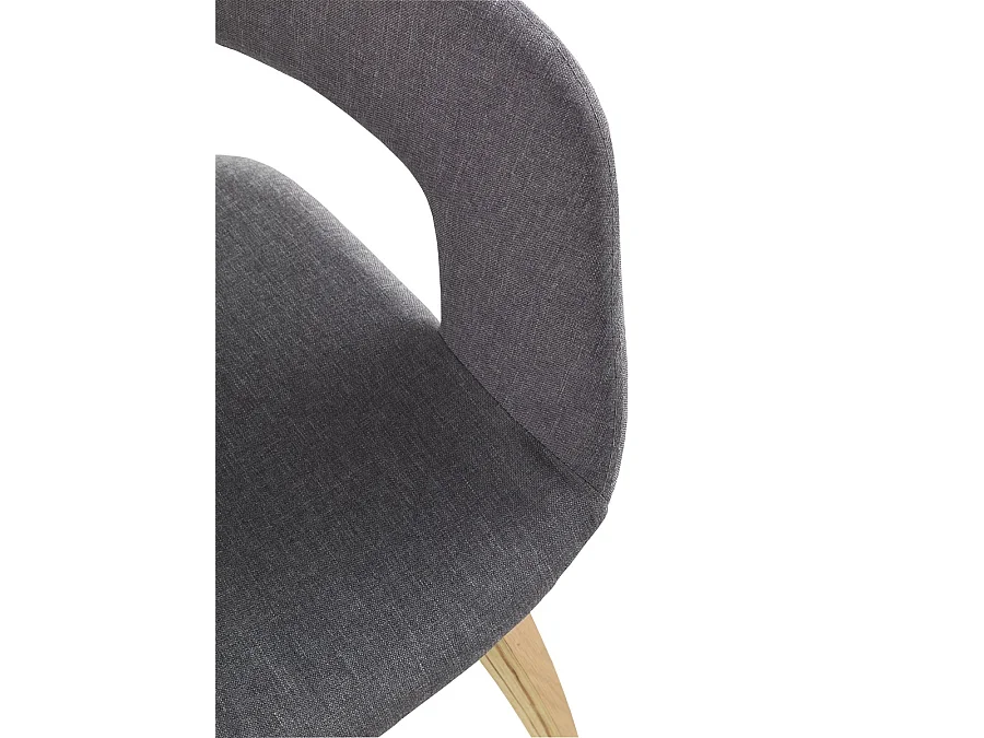 Packung 2 graue gepolsterte Sessel