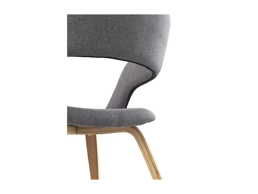 Packung 2 graue gepolsterte Sessel