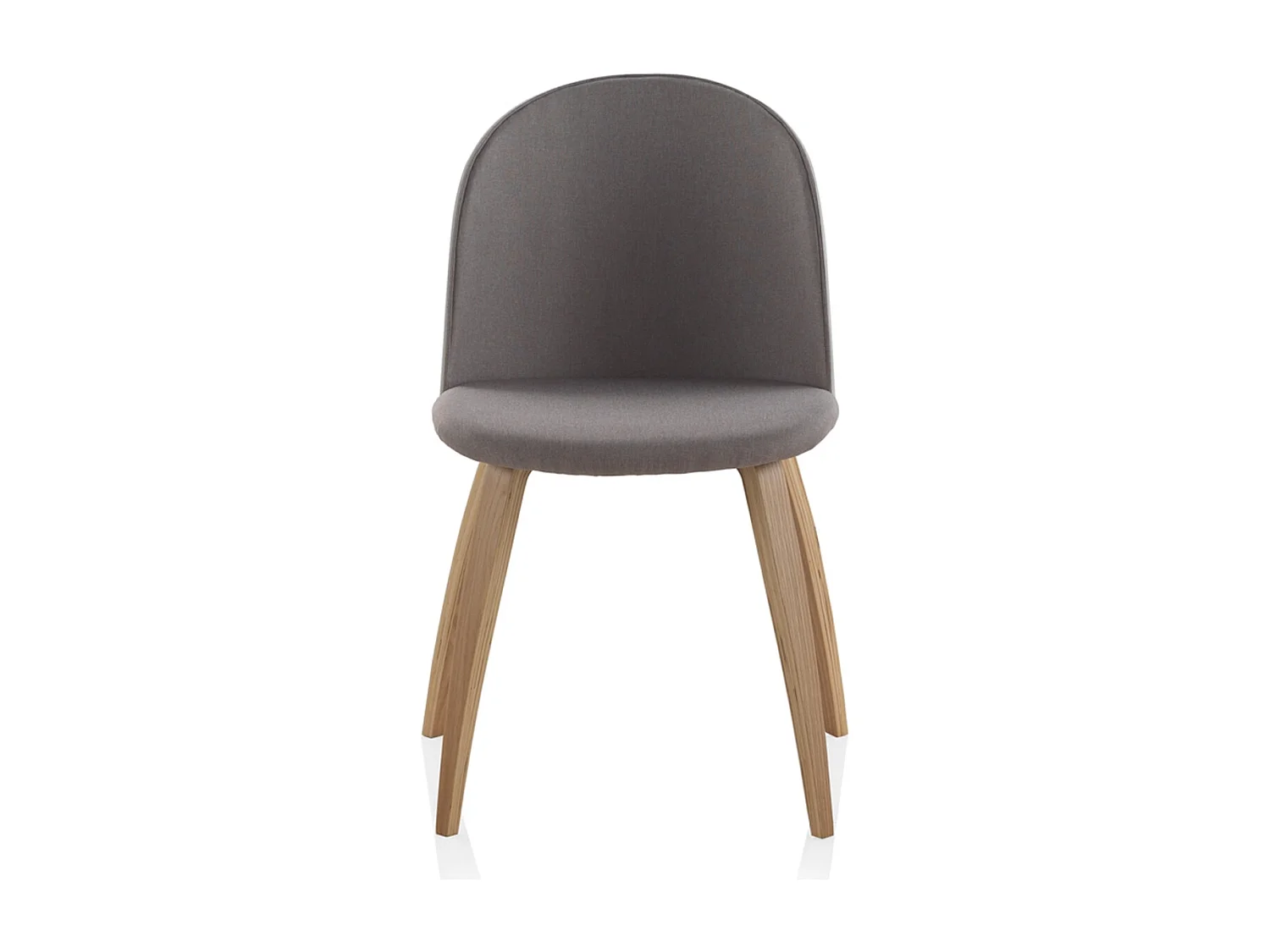 Lot de 2 chaises en bois rembourrées avec dossier laqué blanc