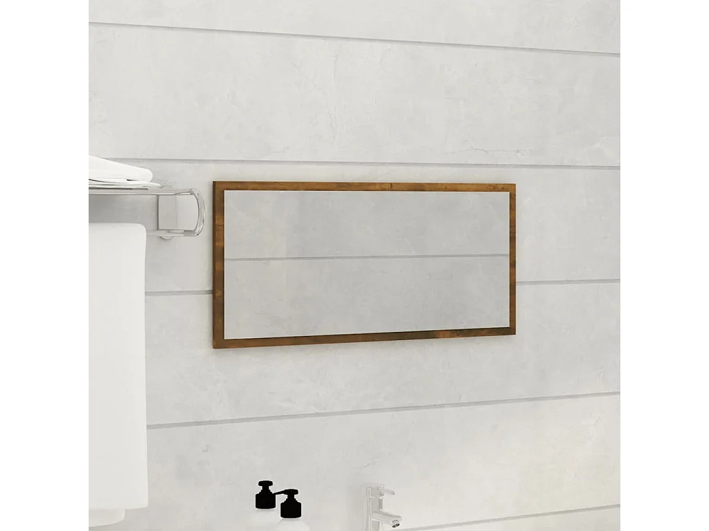 Ensemble de meubles de salle de bain 2 pcs Chêne fumé