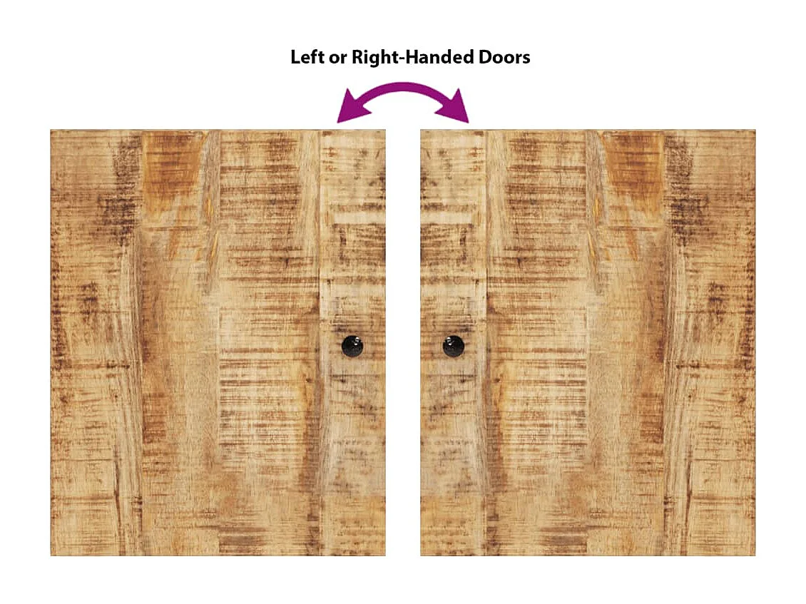 Ensemble de meubles de salle de bain 4 pcs bois manguier massif