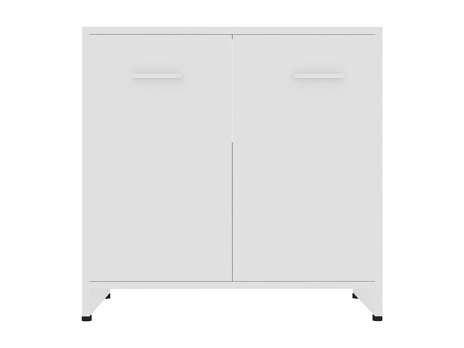 Ensemble de meubles de salle de bain 4 pcs Blanc 3