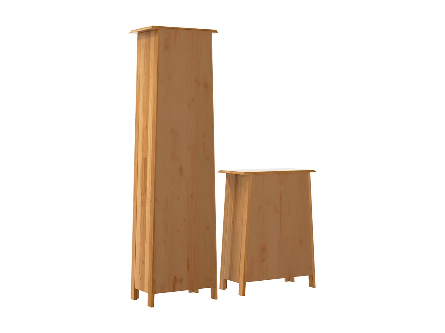 Ensemble de meubles de salle de bain 2 pcs bois de pin massif