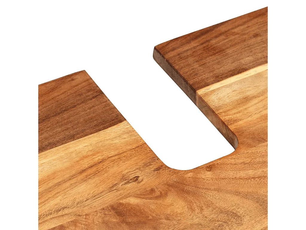 Ensemble de meubles de salle de bain 2 pcs bois massif d'acacia