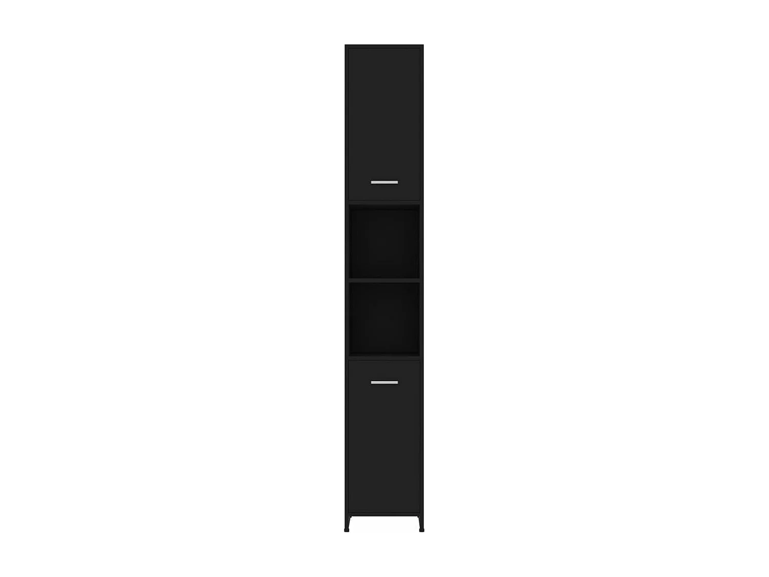 Ensemble de meubles de salle de bain 4 pcs Noir 4