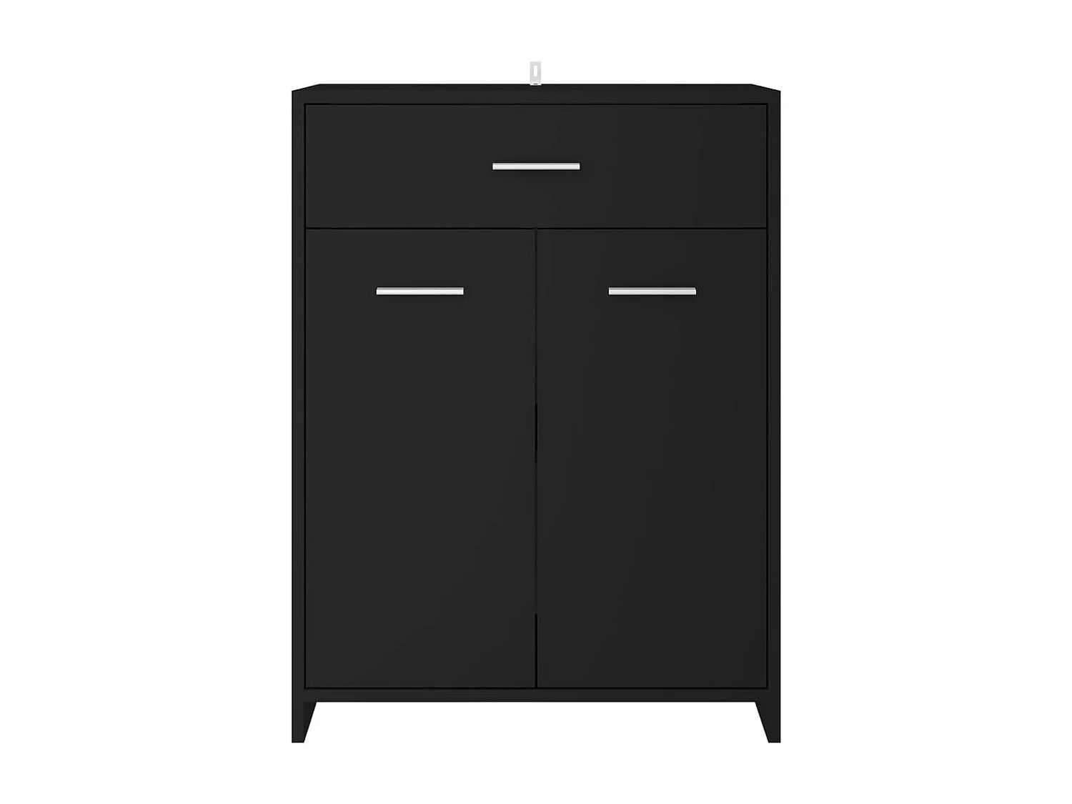 Ensemble de meubles de salle de bain 4 pcs Noir 4