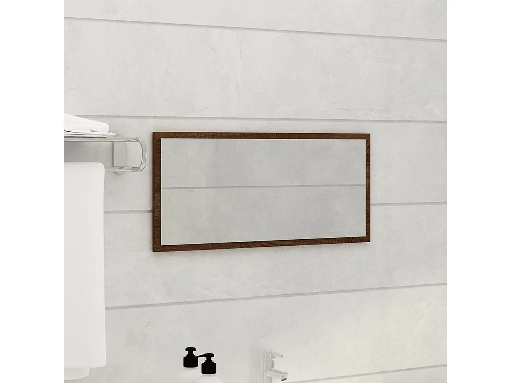 Ensemble de meubles de salle de bain 2 pcs Chêne marron