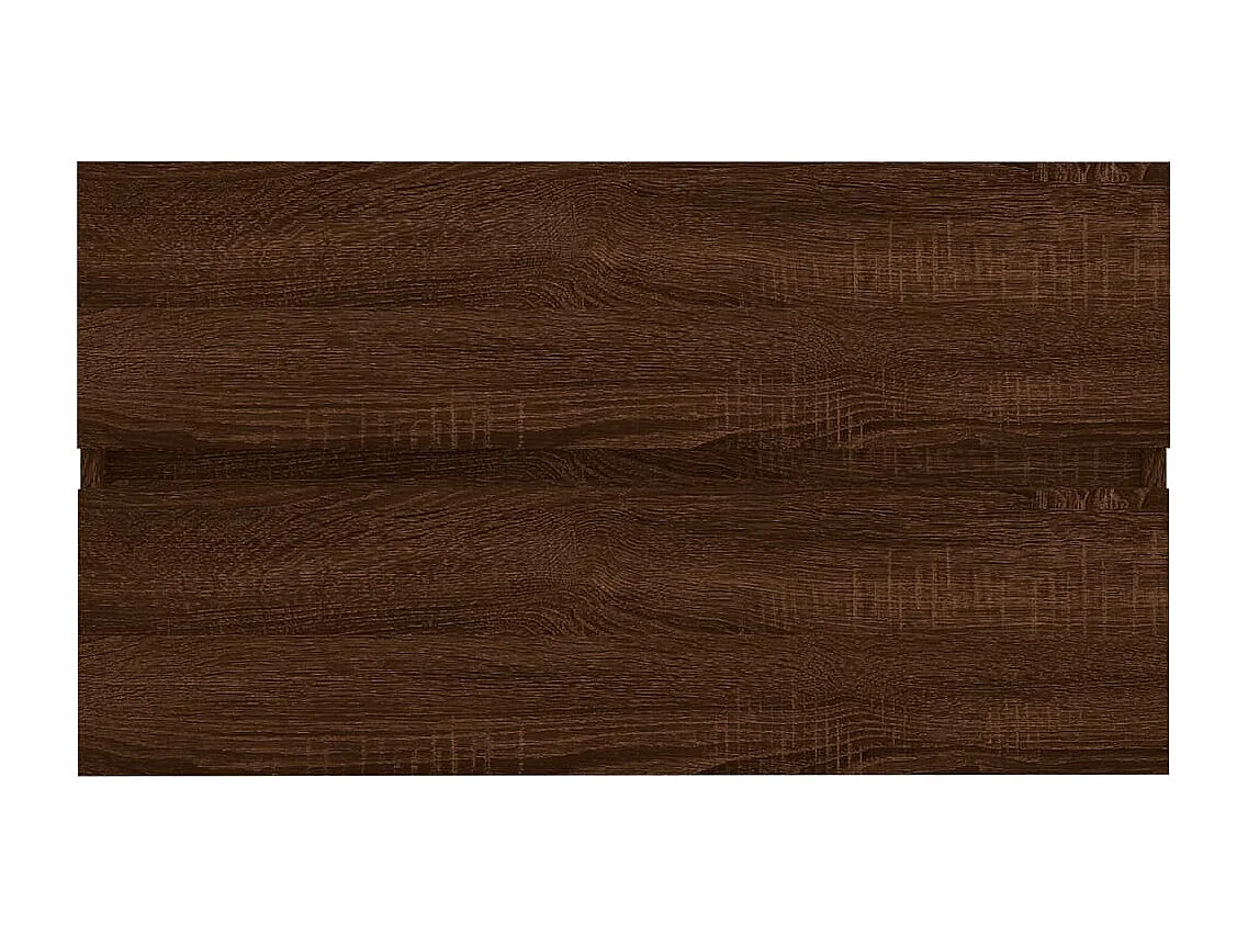 Ensemble de meubles de salle de bain 2 pcs Chêne marron